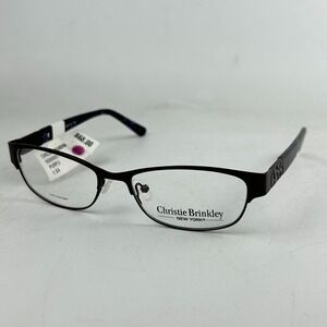 Christie Brinkley 550342251 Unisex Eyeglasses Frame Purple Half Rim 53-16-135 mm